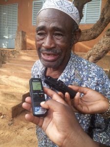 M. Sanou, 76 ans, invite les jeunes a voter